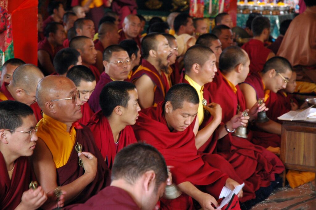 Buddhist Lamas and monks