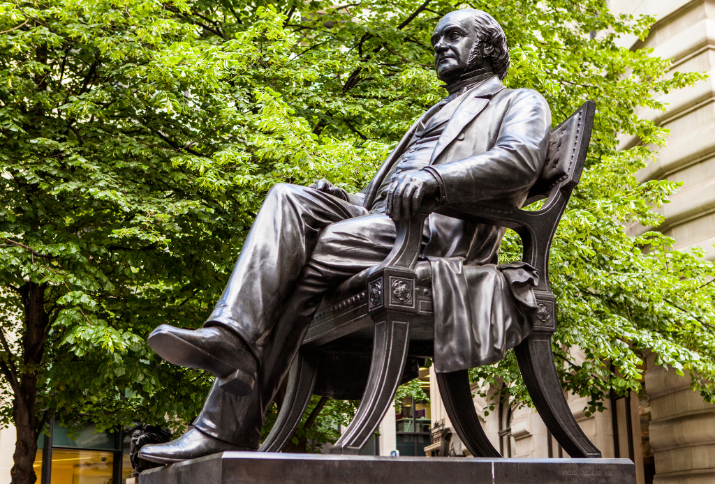 George Peabody Statue in London
