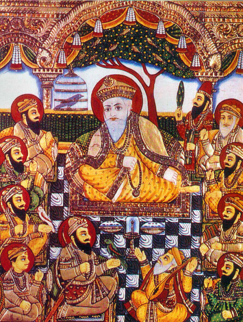 Sikh Gurus with Bhai Bala and Bhai Mardana