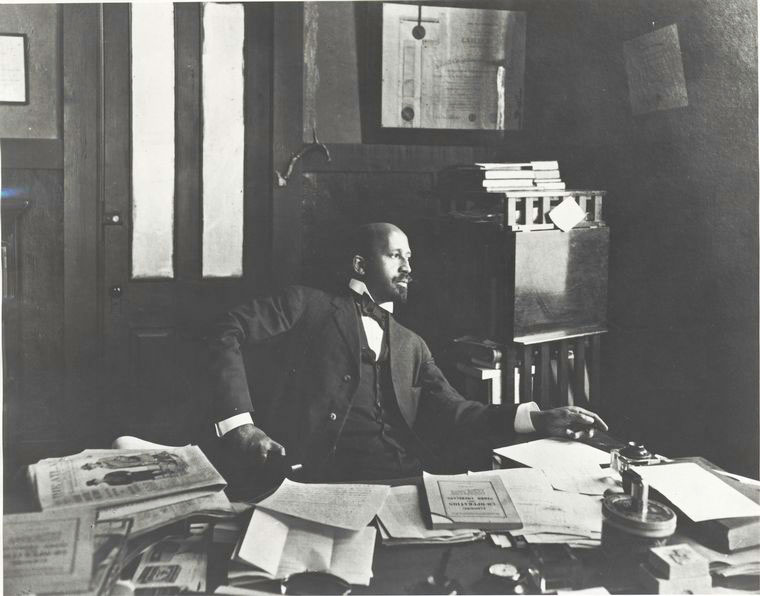 W. E. B. Dubois in the office of The Crisis