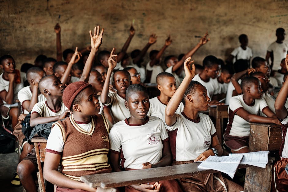 Students participating in class at a Secondary School in Nigeria.